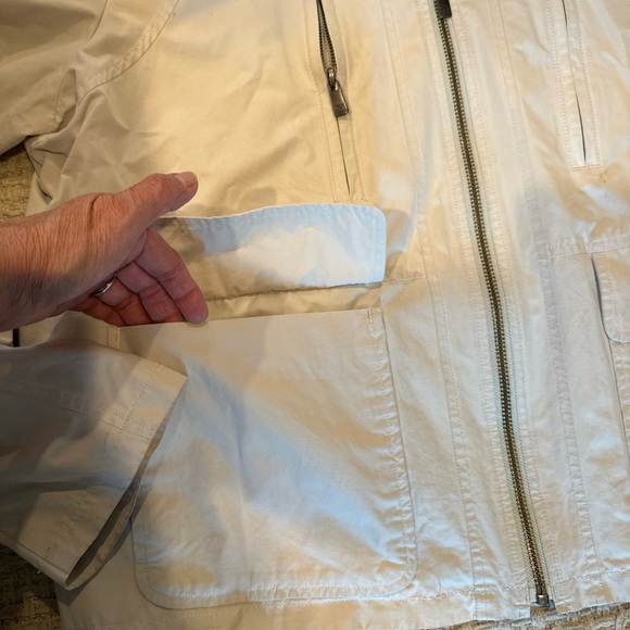 MICHAEL KORS MENS JACKET FULL ZIPPER 6 POCKETS IVORY XL - Picture 2 of 10